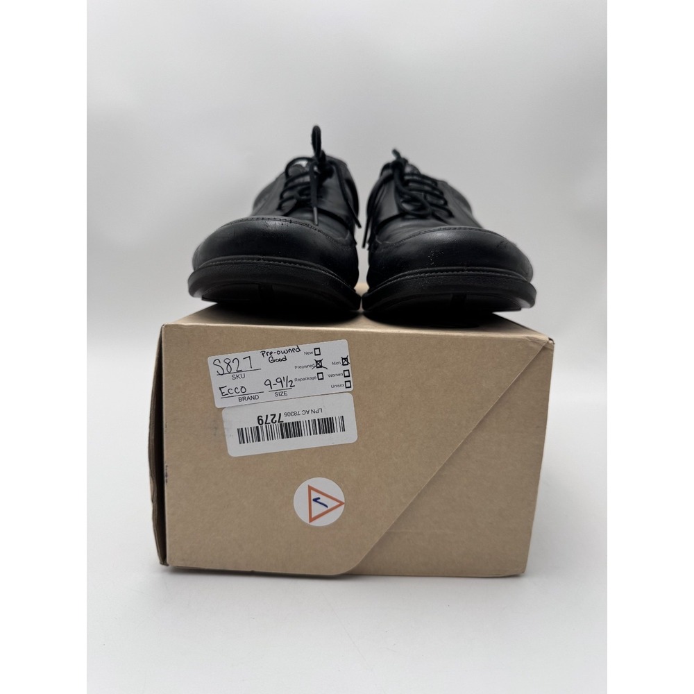 ECCO Men's New Jersey Cap Toe Tie Shoes, Black S9-91/2 S827